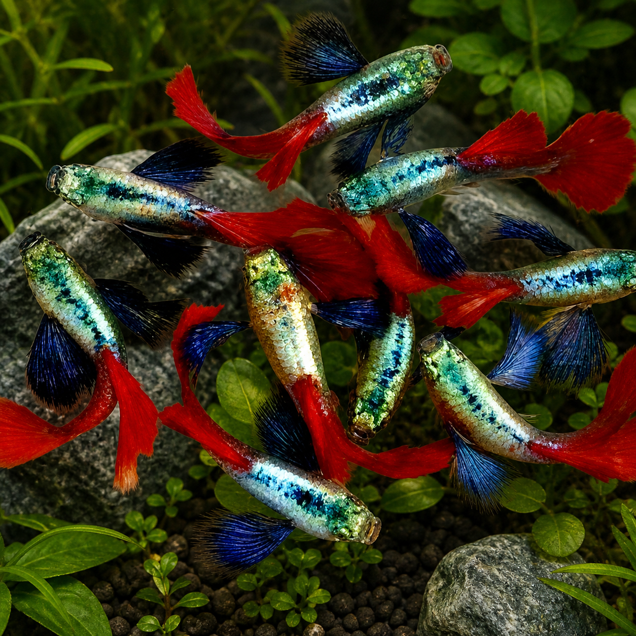 Dumbo Platinum Guppy