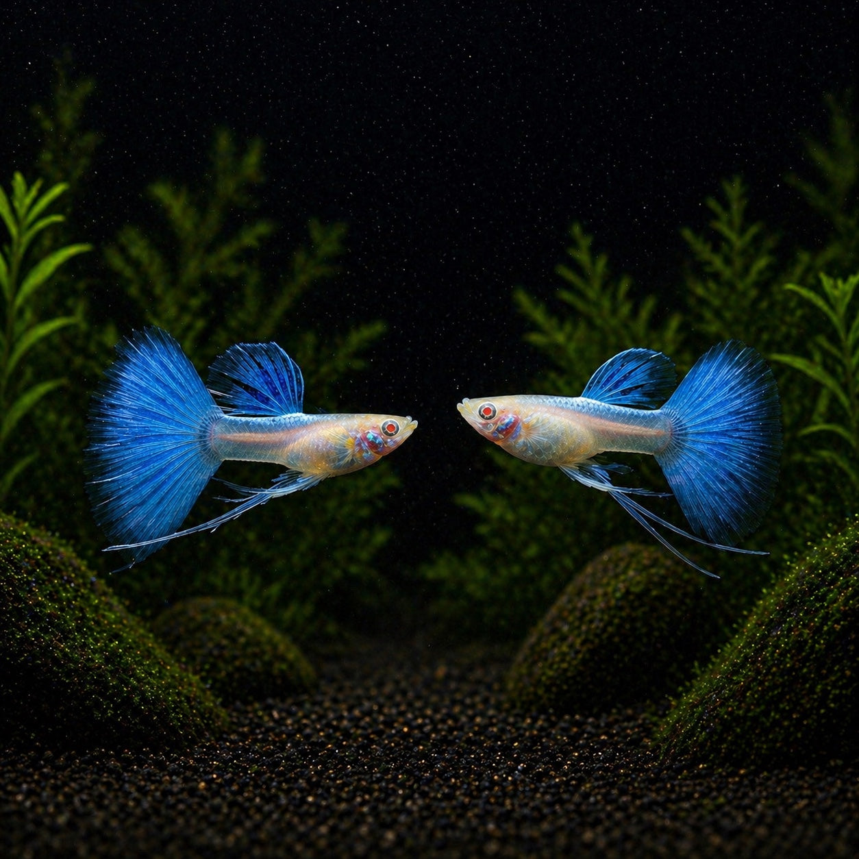 Blue Topaz Ribbon FinC Guppy
